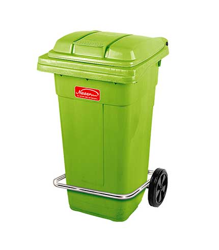 سطل زباله پدالی چرخدار 5105