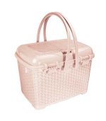 سبد پیک نیک گل افشان 2 صورتی