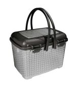 سبد پیک نیک گل افشان 2 طوسی