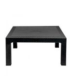 میز جلو مبلی حصیربافت مربع 424 مشکی