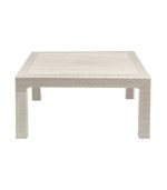 میز جلو مبلی حصیربافت مربع 424 شیری