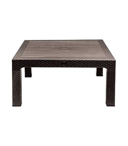 میز جلو مبلی حصیربافت مربع 424 قهوه ای