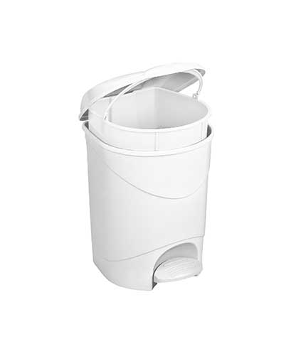 سطل پلاستیکی مدل 2440 سفید 2