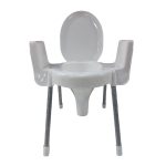 توالت فرنگی پایه فلزی دسته دار ناصر پلاستیک