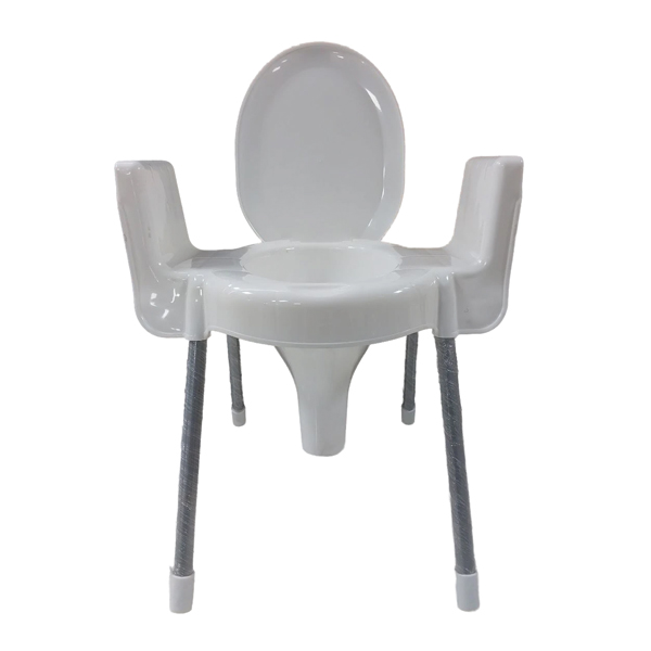 توالت فرنگی پایه فلزی دسته دار ناصر پلاستیک